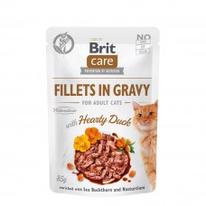 Brit Care Fillets in Gravy Duck 85g, 104100529, cat Wet Food, Brit Care, cat Food, catsmart, Food, Wet Food
